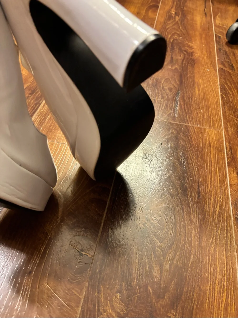 Demonia Dolly-50 White Patent Platform Mary Jane Heels Goth Lolita Pumps